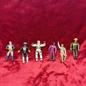 6 Miscellaneous Action Figures 5 Motorcycle Riders and a Fireman B